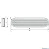Vetus ASV080A Ventilatiepoort 80pk aluminium 640x139mm-2