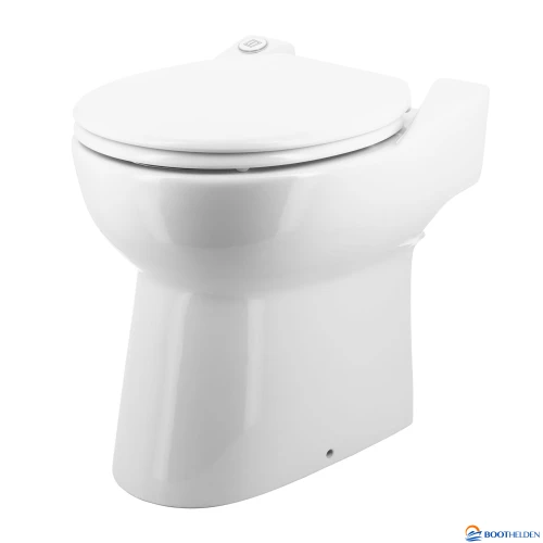 Vetus WC110S Scheepstoilet staand 110 VAC (60 Hz) drukknop