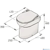 Vetus WC24S2 Scheepstoilet staand 24 Volt bedieningspaneel-6