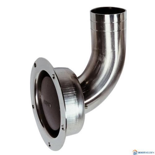 Roestvast stalen gebogen ontluchtingsnippel Ø 38 mm