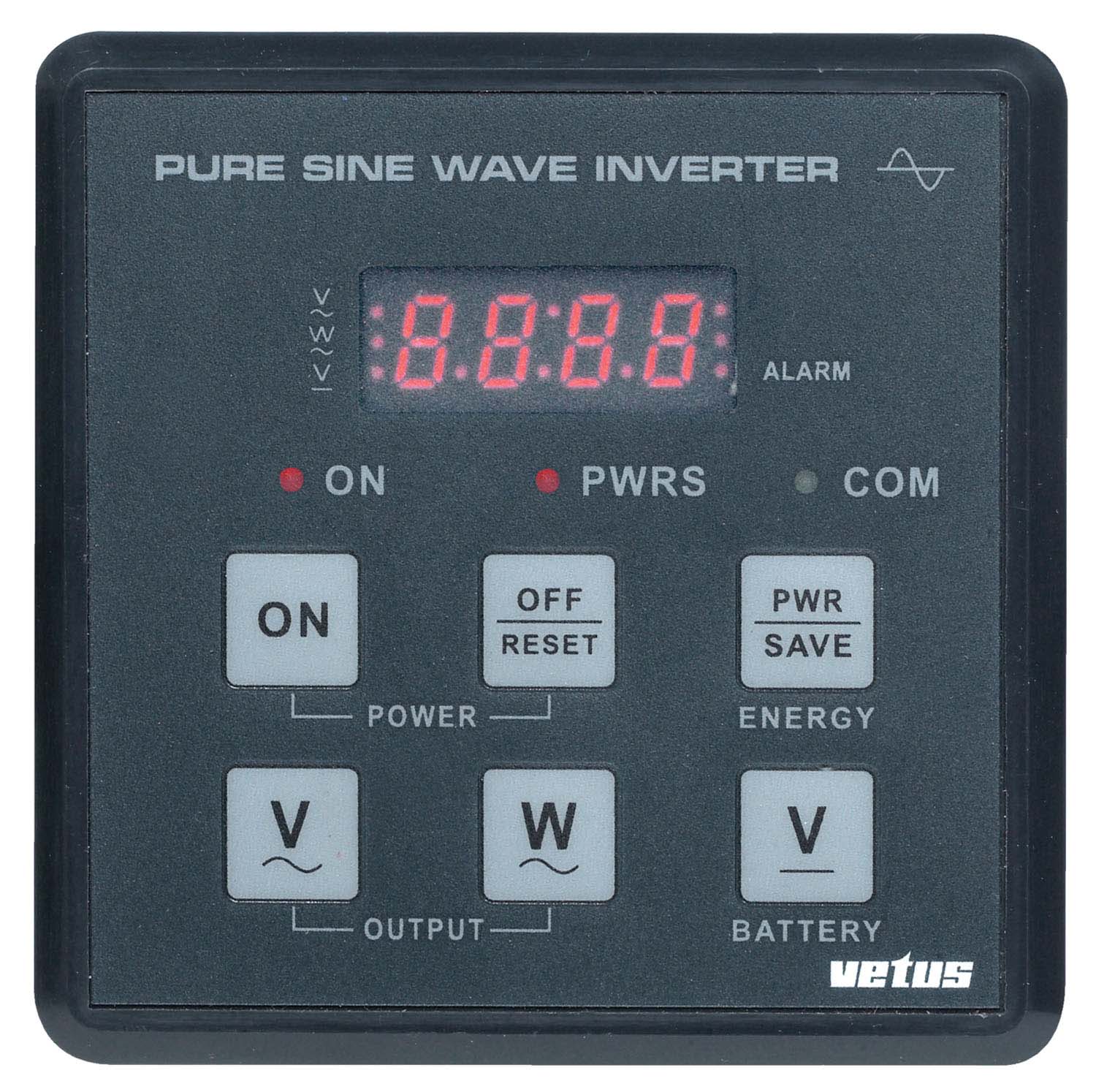 VETUS afstandsbediening voor 12/24 V omvormer