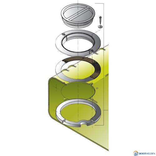 VETUS inspectiedekselkit voor vaste vuil-/drinkwatertanks