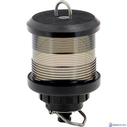 Hijsbaar rondschijnend navigatieverlichting, wit met zwarte behuizing. Vetus | RW35HWIT