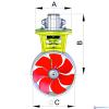 Hydraulic bow thruster 55 kgf incl. 3.5 kW hydro motor