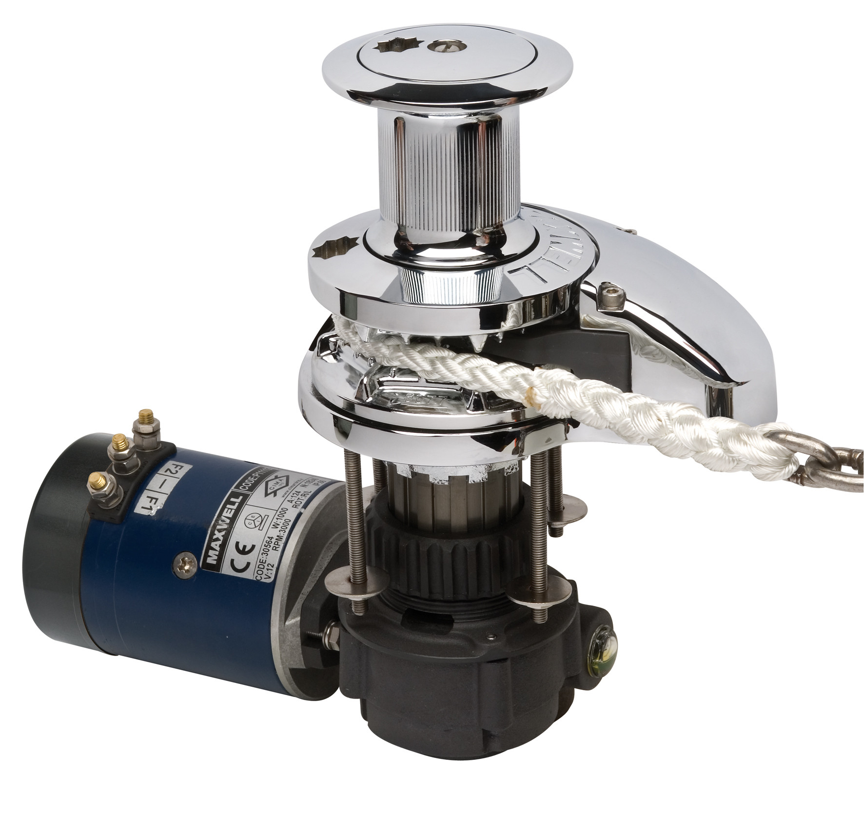 Ankerlier touw/ketting 1000W 12V kaapstander | Maxwell RC10-8 - Afbeelding 2