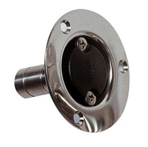 Roestvast stalen rechte ontluchtingsnippel Ø 19 mm