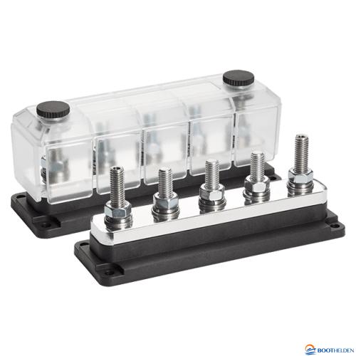 DCM Busbar met 5 aansluitbouten M8 Rastermaat 1x3.00