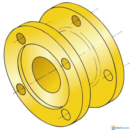 VETUS tussenflens voor Yanmar en Kanzaki