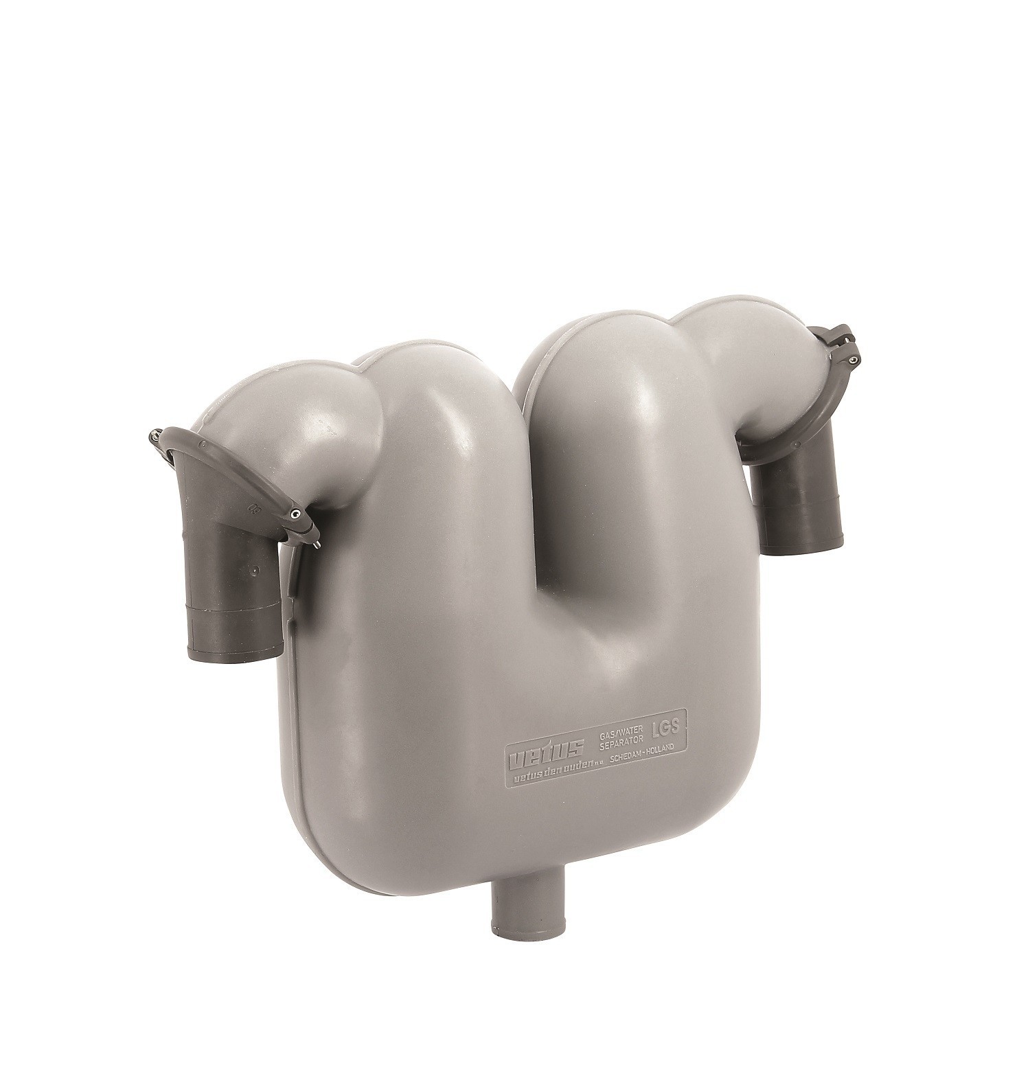 Gas/waterscheider, 60mm aansluitingen, 50mm afvoer | Vetus LGS6050
