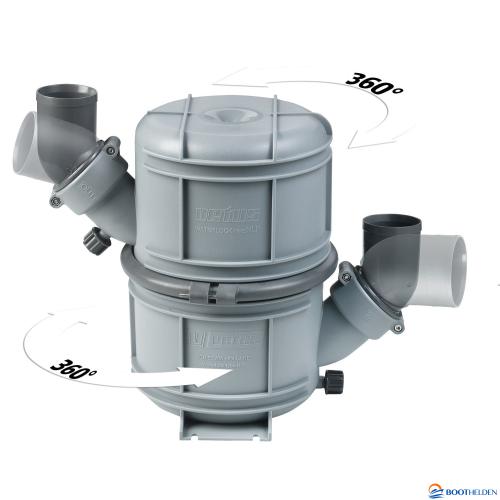 Waterlock/ geluiddemper 60 mm aansluitingen | Vetus NLP60