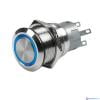 PUSH BUTTON ON-OFF LATCHING 3.3V BLU LED - 80-911-0061-00