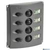 Schakelpaneel 12V met dubbele LEDs 4 schakelaars