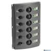 Schakelpaneel 12V met dubbele LEDs 6 schakelaars