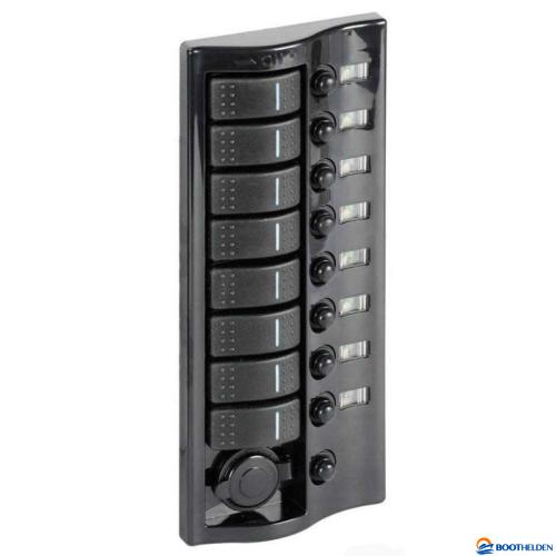 Schakelpaneel 9V horizontaal Antraciet