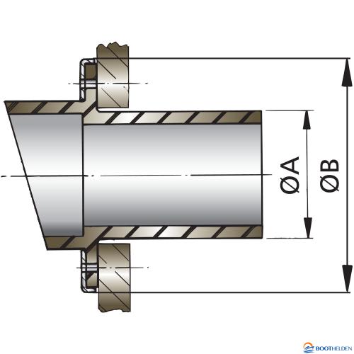 VETUS uitlaat-spiegeldoorvoer