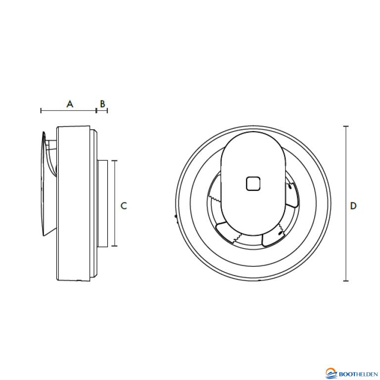 VentAxia Svara ventilator 12V/ 230V vochtdetectie 1030 l/s VentAxia