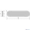 Vetus ASV025A Ventilatiepoort 25pk aluminium 330x97mm-2