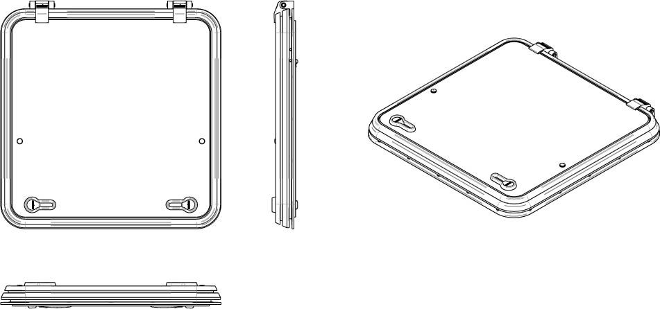 Vetus LIB5032L Libero vluchtluik 500x500mm R32-4