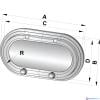 Vetus PM11FP PM (A1) Patrijspoort zwart vast 220x122mm-2