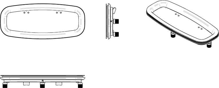 PXF (A3) Patrijspoort zwart vast 498x195mm | Vetus PXFFP - Afbeelding 2