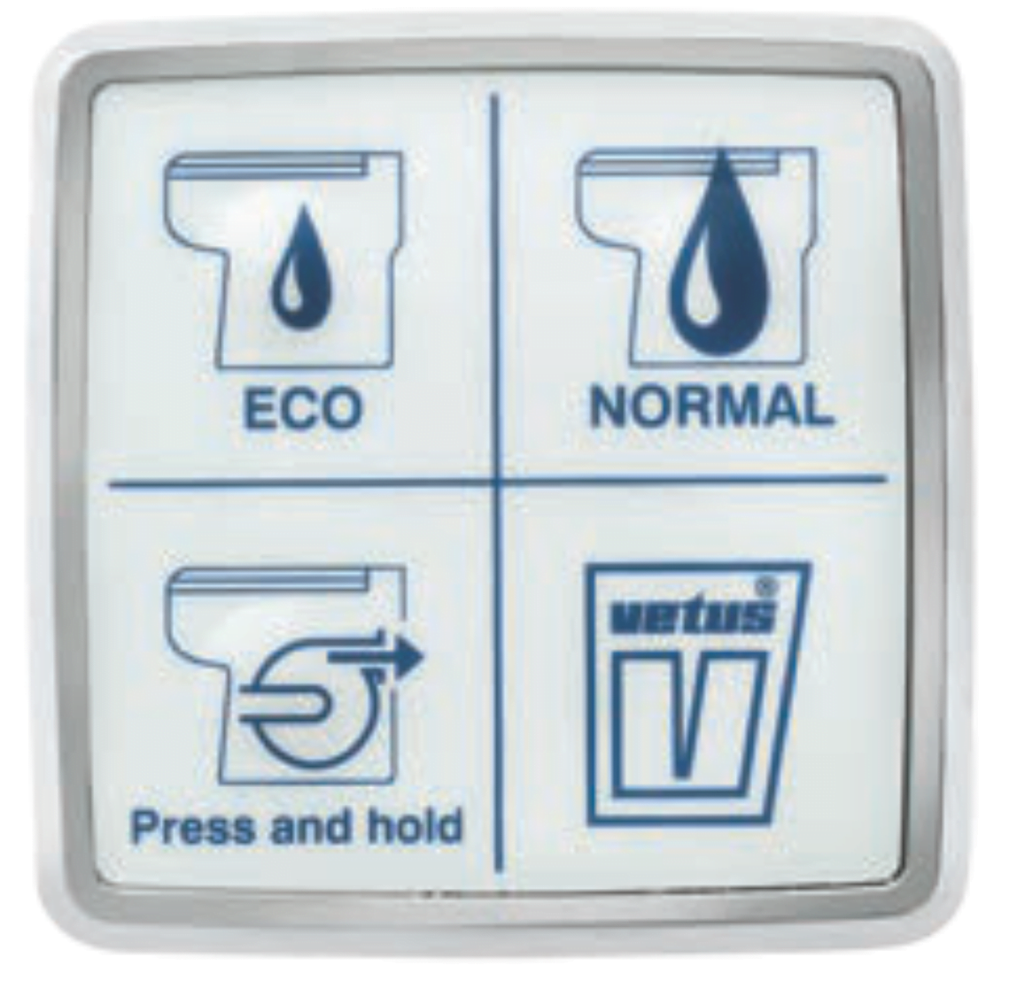 Vetus SET0137 Bedieningspaneel toilet WCP WCS, HATO, SMTO-2