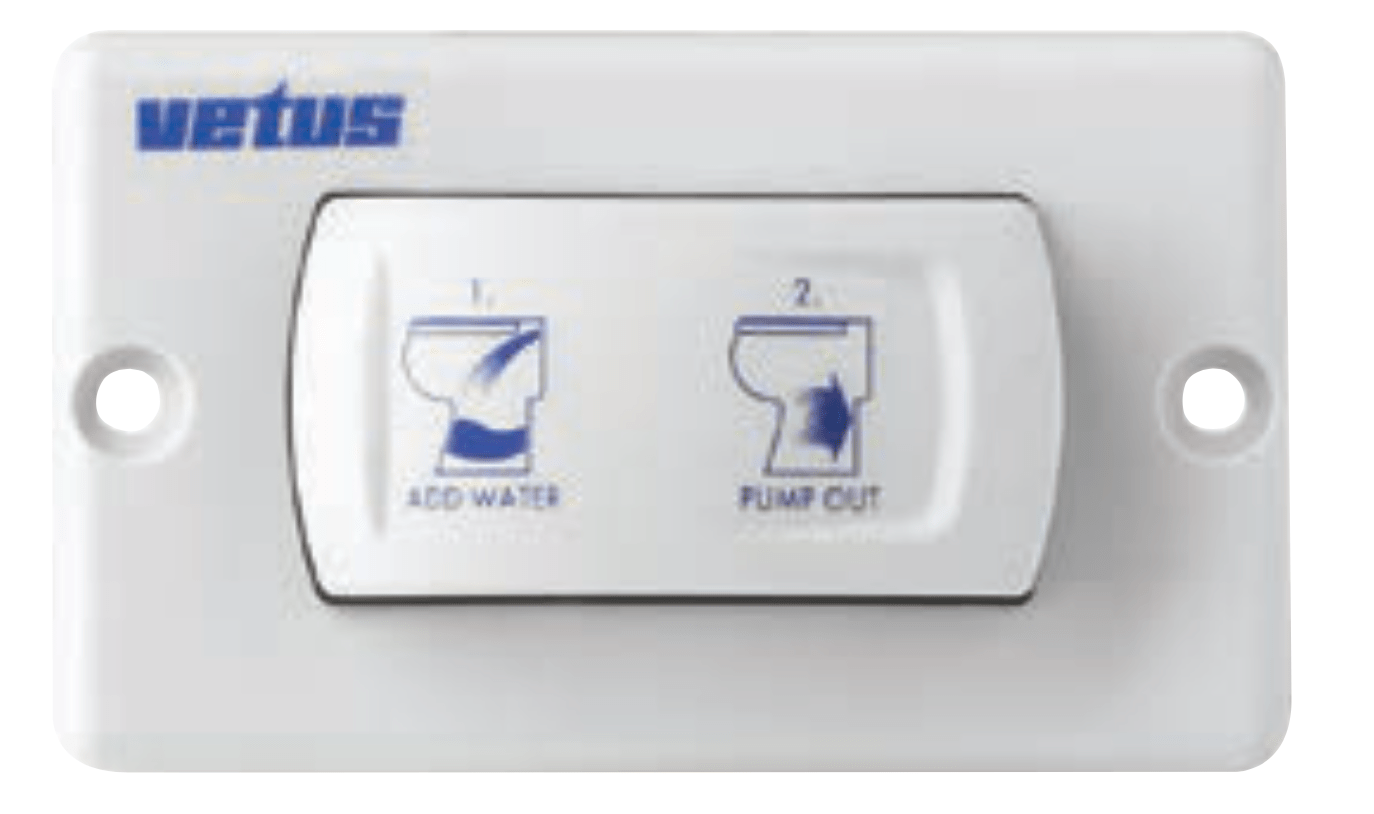 Vetus SET0212 Bedieningsschakelaar toilet SMTOS en WCPS-2