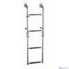 Vetus SLF4A Zwemladder opvouwbaar RVS 4 treden 445-905mm
