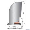 Vetus TOM316WR Luchthapper RVS afneembaar wit Ø100mm-2