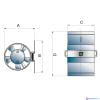 Vetus TWINLINEC Afzuigventilator 24V slangaansluiting Ø76mm-2