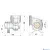 Vetus VENT10224 Afzuigventilator 24V- 4,5A aansluiting Ø102mm-3