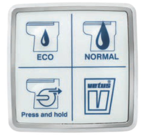 Vetus WC220S Scheepstoilet staand 230 VDC (50 Hz) drukknop-7