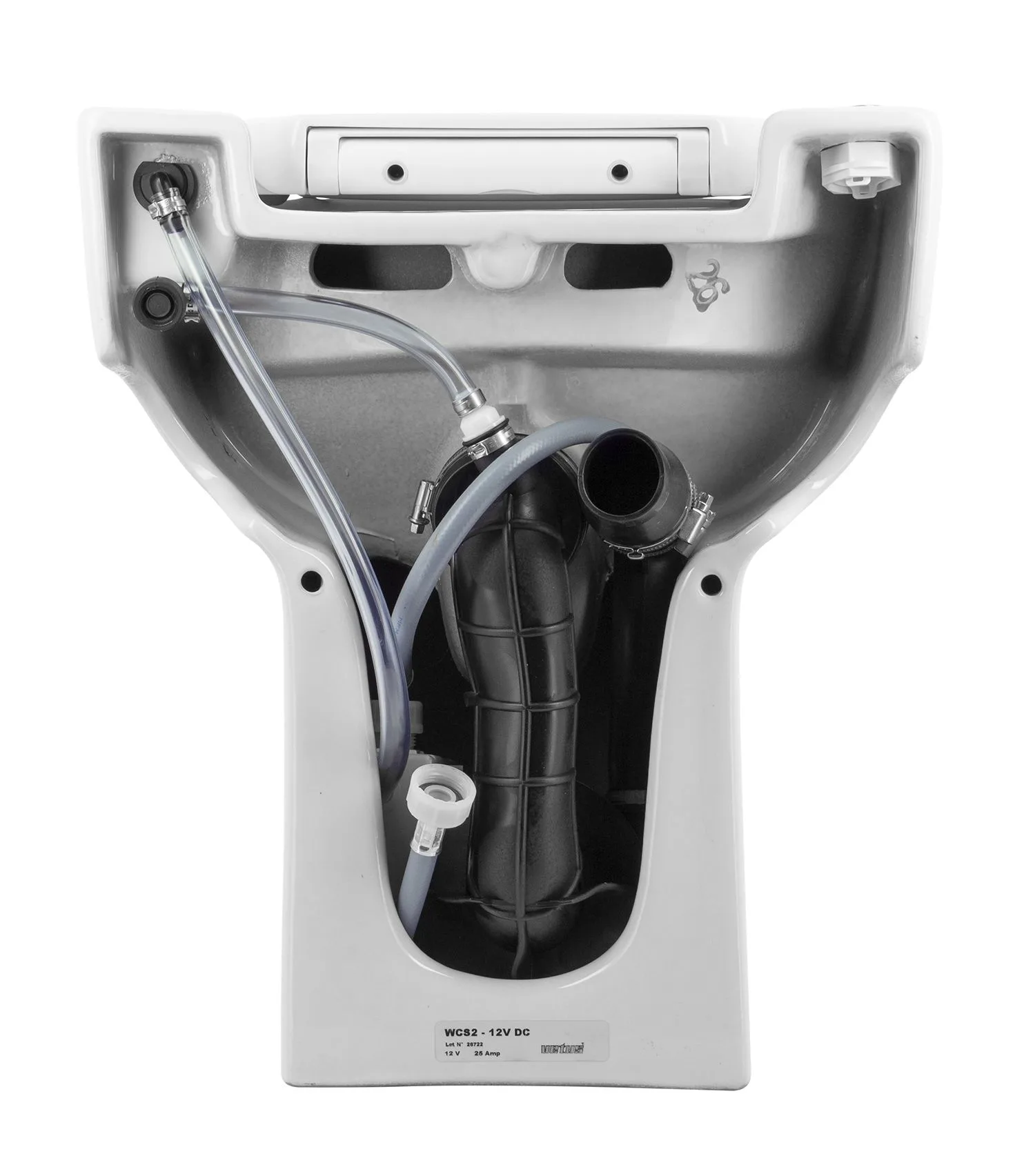 Vetus WC24S2 Scheepstoilet staand 24 Volt bedieningspaneel-5