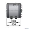 Vetus WHD020 Boiler dubbele wand 20 liter 1500 Watt-2