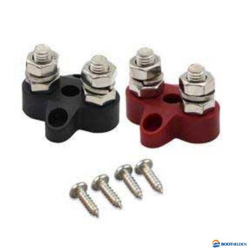 Victron Energy Dual Terminal Stud M8-linked (1 red: 1 black)