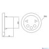 druktoetspaneel rond side-power 8965S tekening